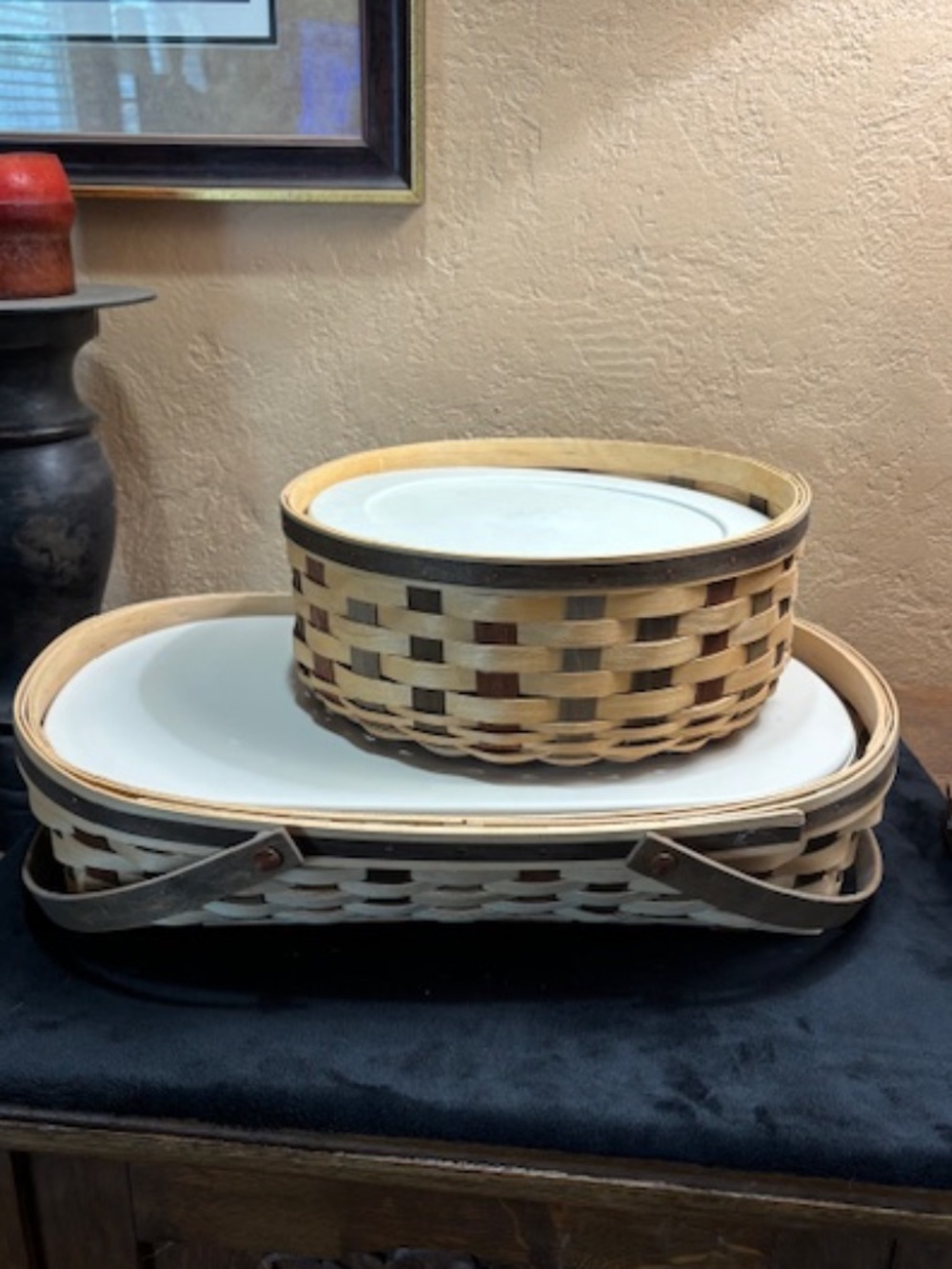 Longeberger 2007 Baskets (2) Keeping basket & Casserole